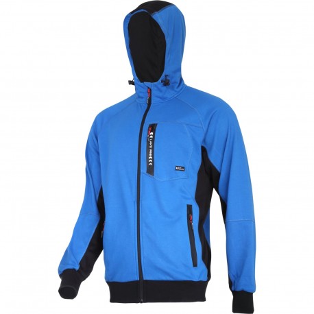 BLUZA Z KAPTUREM I SUWAKIEM NIEBIESKO-CZARNA, "S", CE, LAHTI
