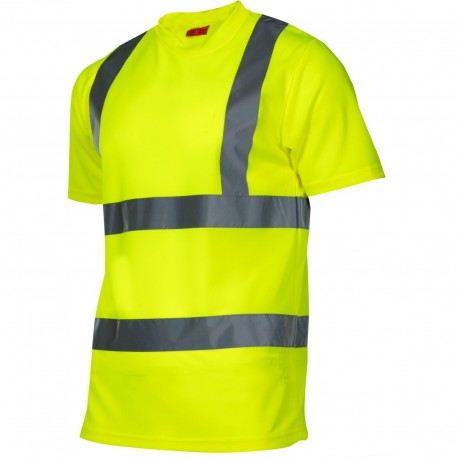 KOSZULKA T-SHIRT OSTRZEGAWCZA, ŻÓŁTA, "XL", CE, LAHTI