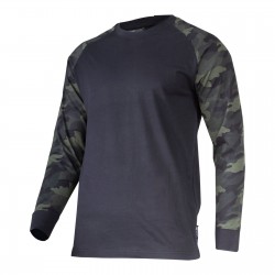 KOSZULKA Z DŁ. RĘKAW. 190G/M2, MORO-CZAR., "2XL", CE,LAHTI