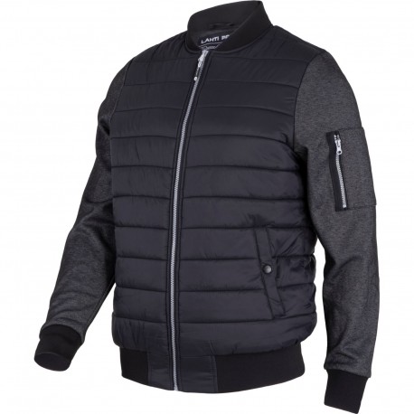 BLUZA OCIEPLANA "BOMBER" CZARNA,"2XL", CE, LAHTI