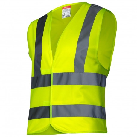 KAMIZELKA OSTRZEGAWCZA 4 PASY, ŻÓŁTA, "S", CE, LAHTI