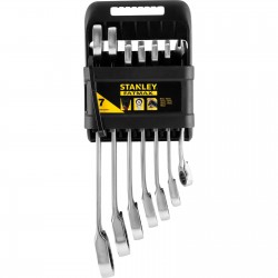 ZESTAW 7 SZT KLUCZ PŁASKI Z GRZECHOTKĄ Z PRZEŁĄCZNIKIEM