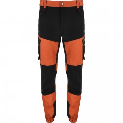 SPODNIE Z ELEMENTAMI STRETCH CEGLASTO-CZARNE, "2XL",CE,LAHTI