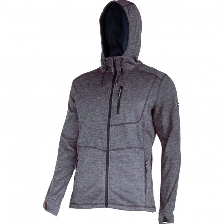 BLUZA Z KAPTUREM I SUWAKIEM SZARA, "S", CE, LAHTI