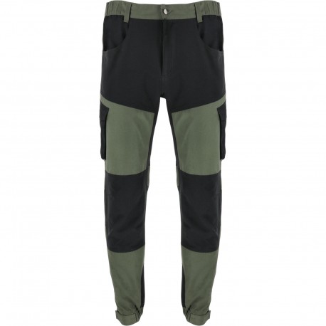 SPODNIE Z ELEMENTAMI STRETCH ZIELONO-CZARNE, "XL", CE, LAHTI