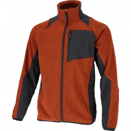 BLUZA TECH-FLEECE CEGLASTO-CZARNA, "S", CE, LAHTI
