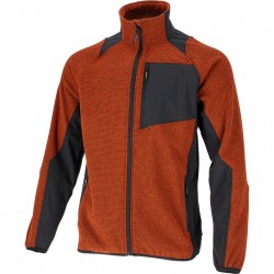 BLUZA TECH-FLEECE CEGLASTO-CZARNA, "3XL", CE,LAHTI