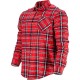 KOSZULA FLANELOWA CZERW-GRANAT., 170G/M2, "M", CE, LAHTI