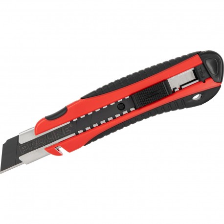 NOŻYK,OSTRZE ŁAMANE 25MM,SK2 CZARNE,(1+2SZT),DISPLAY,PROLINE